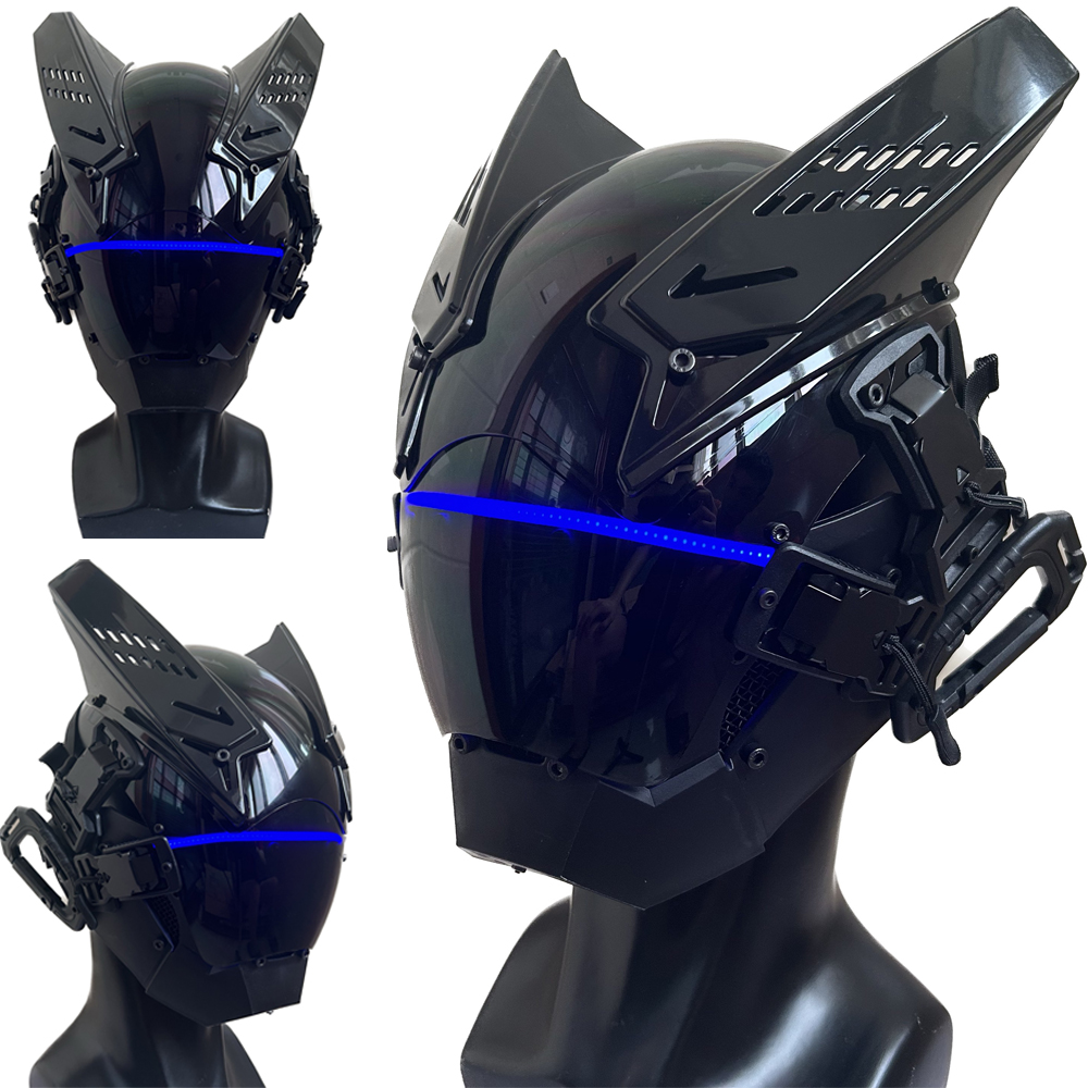 Tech Wear Accessories - Cyberpunk فاسق خوذة ، Techwear مستقبلية