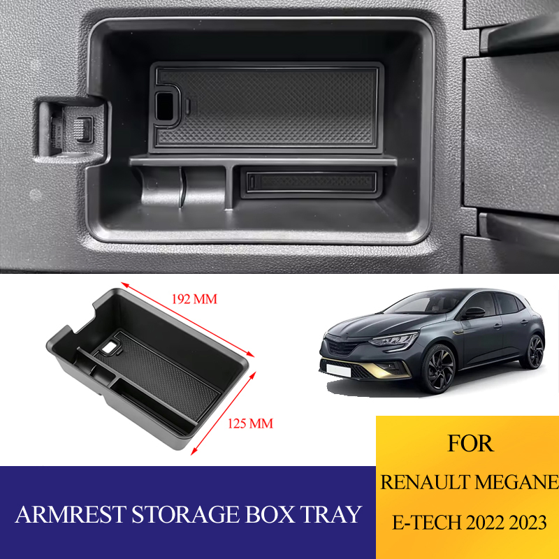 Tech Accessories Renault - صندوق تخزين مسند الذراع من مادة