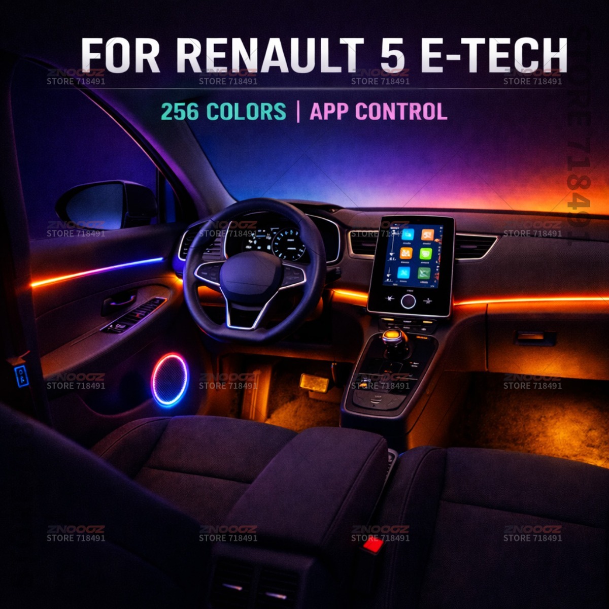 22in1 RGB سيارة الداخلية الاكر - مراجعة Tech Accessories Renault وسعره
